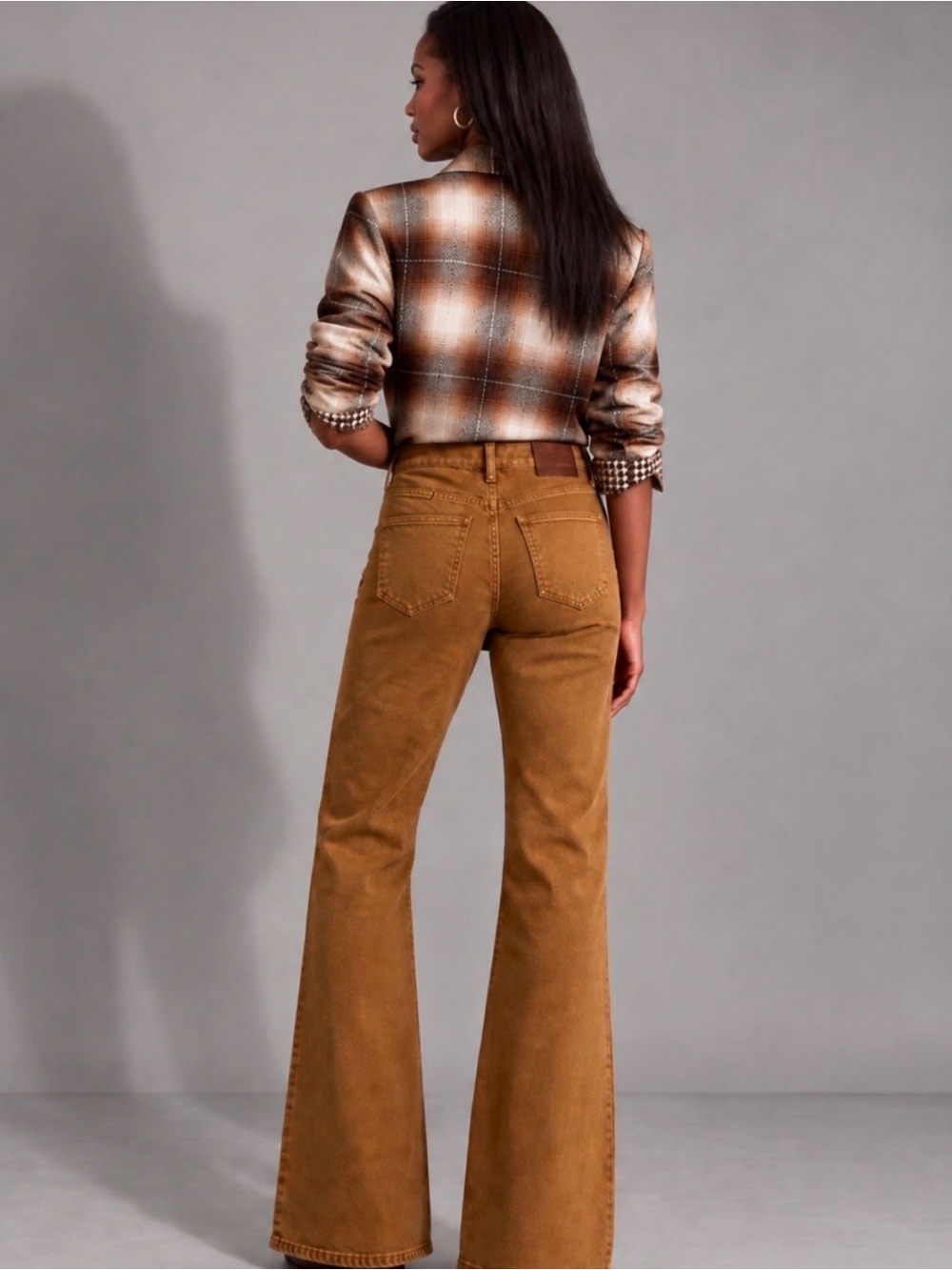 MADEWELL Flea Market Flare Brown High Rise Jeans Size 25 - Picture 5 of 11
